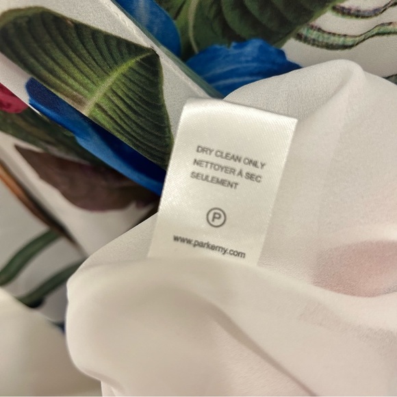 Parker White Sardinia High Low Midi Dress medium floral - Picture 12 of 12